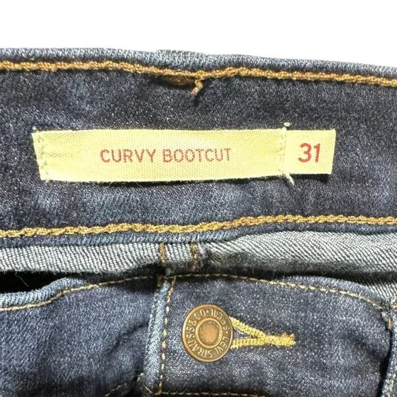 Levi's Curvy Bootcut Jeans Blue Waist 31 - Picture 3 of 9